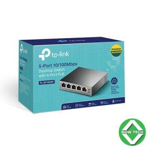 Switch TP-LINK TL-SF1005P/SPE 5 ports 10/100 Mbps avec 4 PoE 58W bon prix en vente au Cameroun