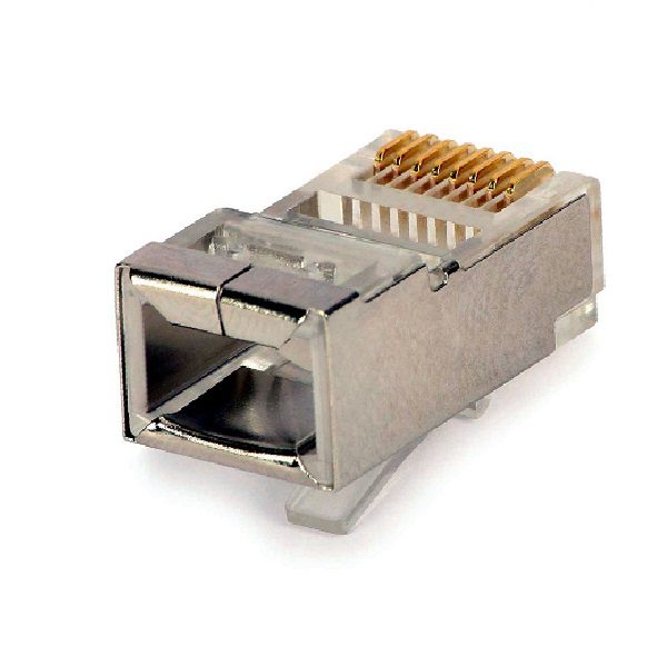 Connecteur RJ45 blindé Cat6 réseau  avec insert lot de 100 - en vente au cameroun – Image 2