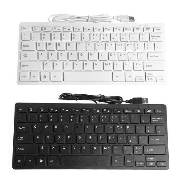 Clavier USB Filaire Mini Mince Multimédia Externe Pour Ordinateur Portable C26 - en vente au Cameroun