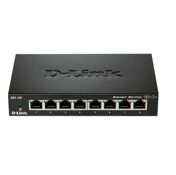 Switch D-LINK  DGS-108 8 ports Giga Ethernet 10/100/1000mbps bon prix au Cameroun