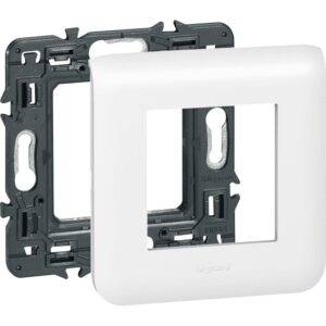 Plaque Blanche + Support de fixation 2 modules Mosaic Legrand en vente au Cameroun bon prix
