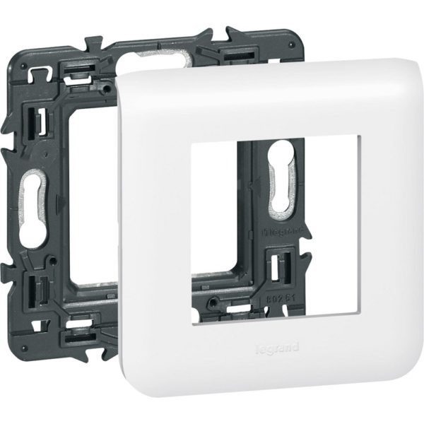 Plaque Blanche + Support de fixation 2 modules Mosaic Legrand en vente au Cameroun bon prix