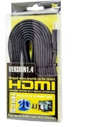 CABLE HDMI HDTV Version 1.4 3D 3m