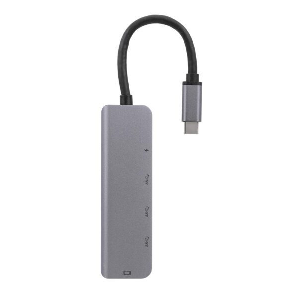 Adaptateur hub Type C 6 en 1 vers HDMI 4K + USB 3.0 + USB 3.1, SD, port Type C ultra rapide en vente au Cameroun bon prix (Copie) – Image 2
