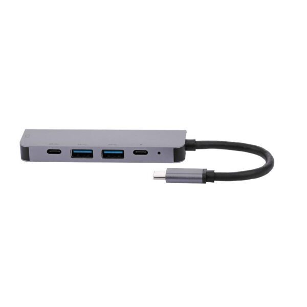 Adaptateur hub Type C 6 en 1 vers HDMI 4K + USB 3.0 + USB 3.1, SD, port Type C ultra rapide en vente au Cameroun bon prix (Copie) – Image 4