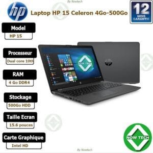 Pc portable Hp 15- 15.6″ – Intel Dual Core bon prix au cameroun