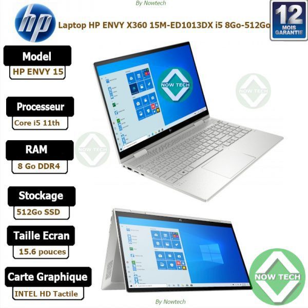 Pc hp ENVY X360 15M-ED1013DX Core i5 bon prix au Cameroun
