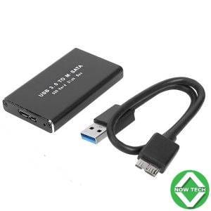 Inateck Boîtier USB 3.0 pour Disque Dur MSATA, Adaptateur USB en Aluminium pour M50 SSD mSATA, UASP Compatible bon prix en vente au cameroun