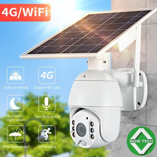 Camera solaire energie Alert PTZ Camera wifi 4G à puce smart bon prix en vente au Cameroun