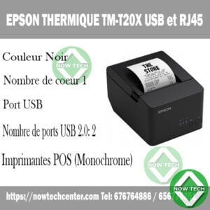 Imprimante tickets thermique Epson TM-T20X usb et RJ45