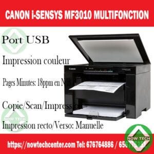 Imprimante Canon i-SENSYS MF3010 Multifonction Laser Monochrome  bon prix en vente au Cameroun