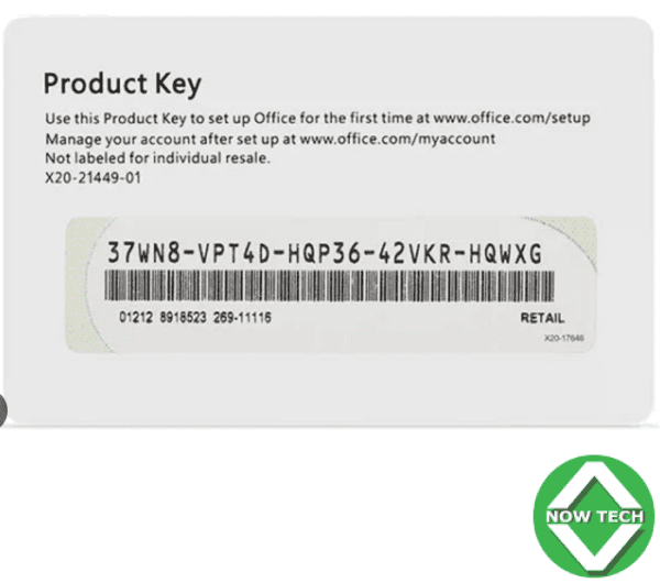 clé licence Microsoft office professionelle 2021 sticker bon prix en vente au Cameroun