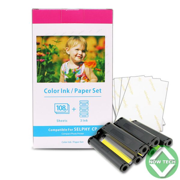Kit cassette à Ruban avec Papier pour l'imprimante Canon Selphy RP-108 impressions bon prix en vente au Cameroun