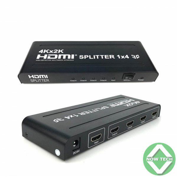 HUB Splitter HDMI 1×4 2K 1 entrée 4 sorties  1080P Carton Vert bon prix en vente au cameroun