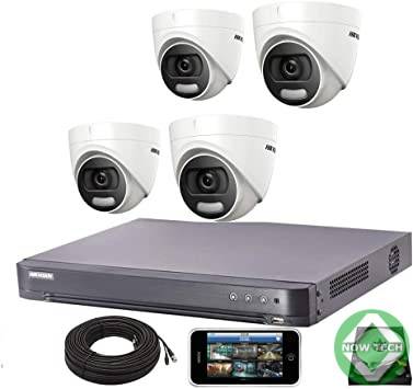 Kit de 4 cameras HIKVISION  de 5MP sans disque dur bon prix en vente au Cameroun