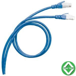 Cordon de brassage 1M cat6A UTP MiniPro bleu lisse bon prix en vente au Cameroun