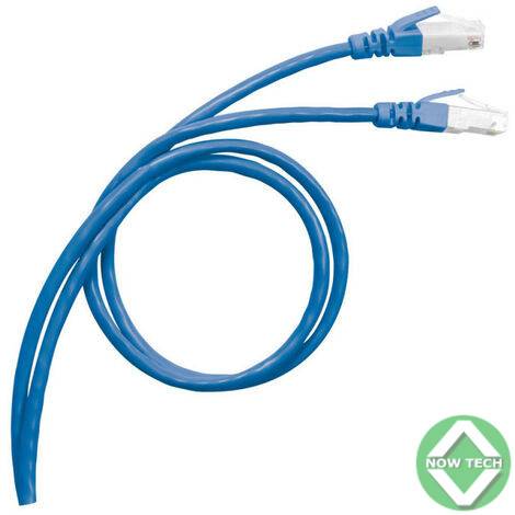 Cordon de brassage 1M cat6A UTP MiniPro bleu lisse bon prix en vente au Cameroun