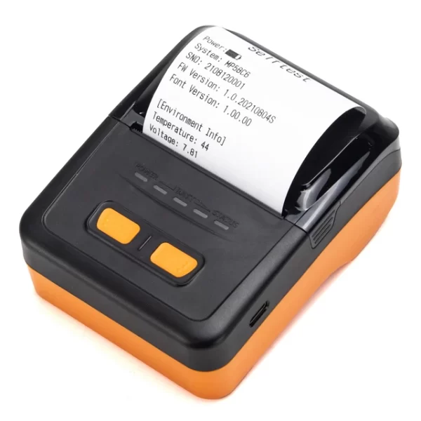 Imprimante de reçus thermique Bluetooth Mobile 80mm portatif