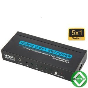 COMMUTATEUR 5X1 HDMI DATAPRO Full HD 1080p 4k bon prix en vente