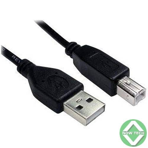Câble USB 2.0 A mâle vers B mâle pour imprimante Canon, Epson, HP, Dell, Xerox, Samsung, Compatible avec Lexmark etc. 1,5 m