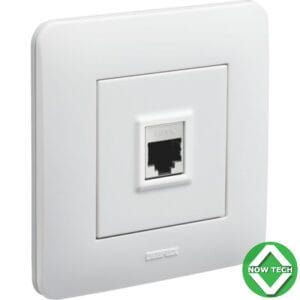 PRISE RESEAU COMPLETE 2 MODULES 1 PORT RJ45 cat6 KEYSTONE