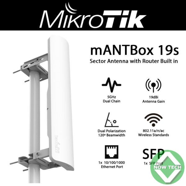 Antenne Mikrotik MantBox 19 5s 5GHz RB921GS-5HP-acD-19S bon prix en vente au Cameroun – Image 3