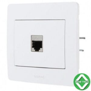 PRISE RESEAU COMPLETE 2 MODULES 1 PORT RJ45 cat6 Mini Pro
