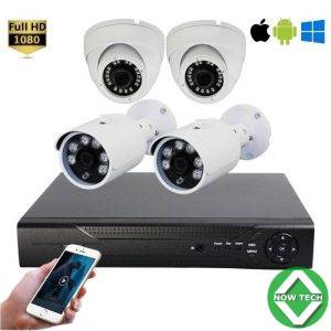 KIT DE 4 CAMERAS AHD EURONET FILAIRE 4CH 2MP Bon prix en vente