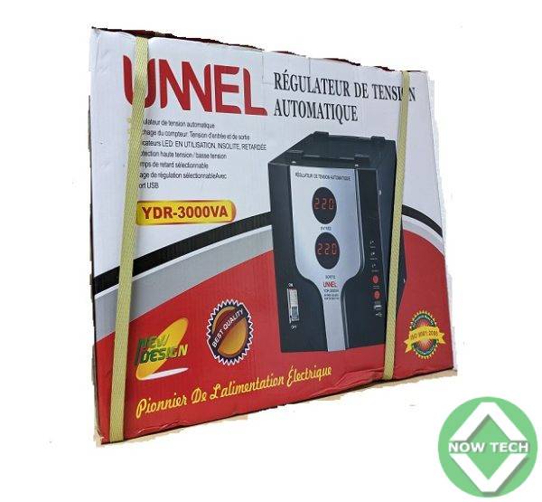 RÉGULATEUR DE TENSION UNNEL 3000VA BON PRIX EN VENTE