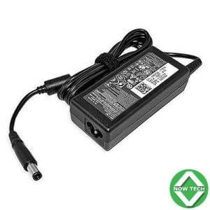 Chargeur laptop DELL gros bout avec câble d'alimentation bon prix.