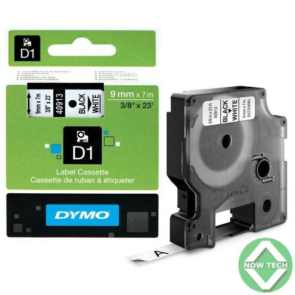 Ruban Dymo D1 (40913)-Noir sur blanc-9mm x 7m Noir DYMO bon prix en vente au Cameroun
