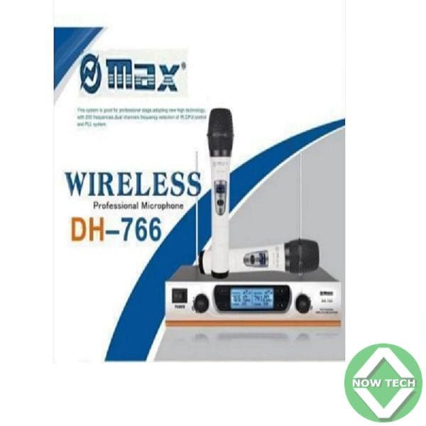 Micro Baladeur A Haute Portée Wireless Max DH-766 - BLANC bon prix en vente