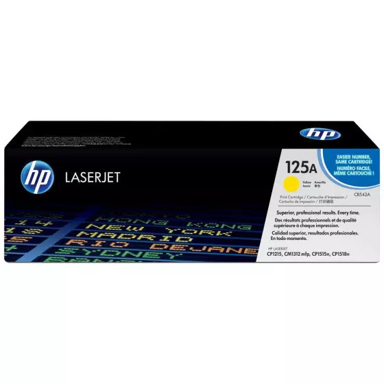 Cartouche Toner jaune HP 125A (CB542A) d'origine bon prix en vente au Cameroun