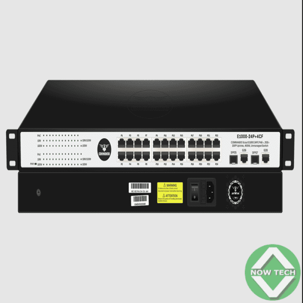 Switch Commando E1000-24P+4CF