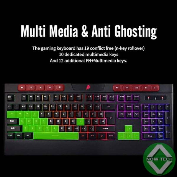KIT CLAVIER + SOURIS FILAIRE GAMING KIT-K8 NOIR Bon prix en vente au Cameroun – Image 3