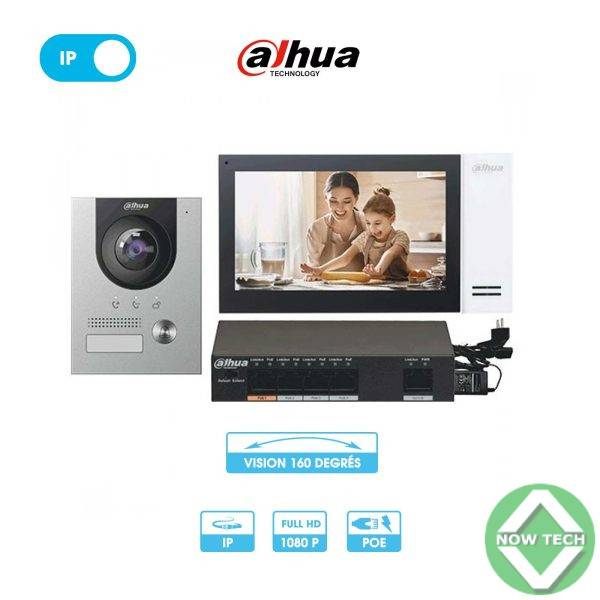 Vidéophone IP  DAHUA KTP03 PRO interphone Video avec switc POE Bon Prix en Vente – Image 6