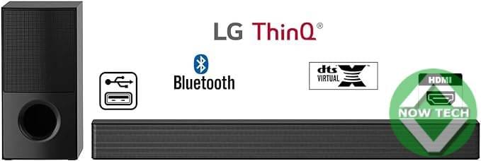 Barre de son LG SNH5, 600W  avec connectivité DTS Virtual X et Bluetooth, USB, HDMI – Image 5