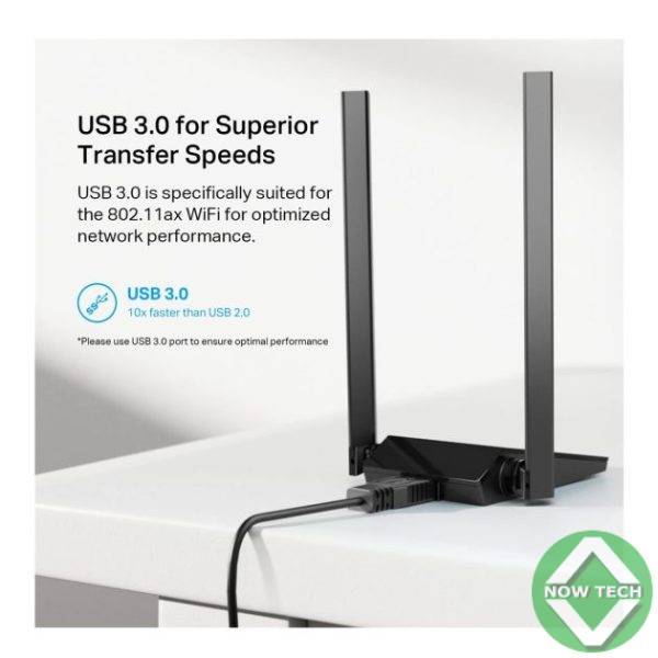 Adaptateur USB TP-Link Archer TX20U Plus WiFi 6 AX1800 – Double bande, antennes haute performance – Bon prix en vente au Cameroun – Image 2