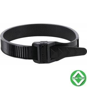 Collier Colson noir protégé ultraviolets à denture extérieure largeur 9mm et longueur 498mm