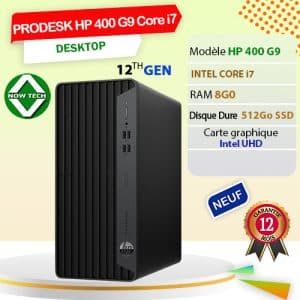 UC PRODESK HP 400 G9 i7 12th Gen 8GB RAM 512GB SSD bon prix en vente au Cameroun