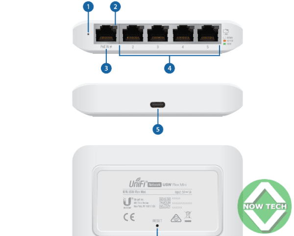 Switch mangeable  Ubiquiti 5ports unifi  USW-Flex-Mini compact Bon prix en vente au Cameroun – Image 2