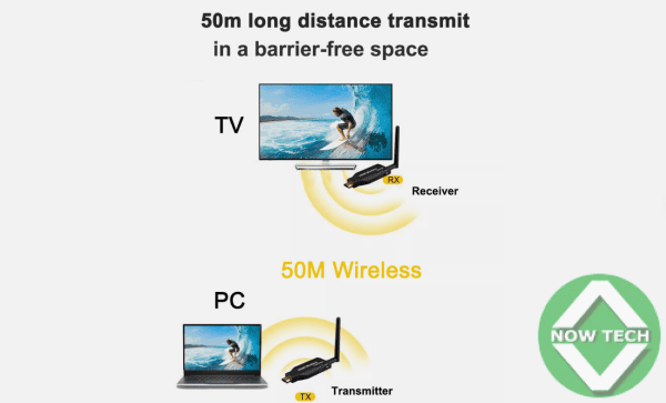 Extendeur  HDMI par WIFI  50m 1080P wireless 2K  Bon  Prix en vente – Image 3