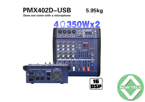 Table de mixage audio professionnelle PMX402D  4 canaux bon prix en vente