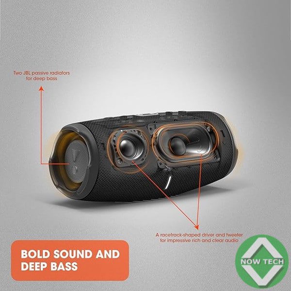 Woofer JBL Charge 5, Enceinte portable Bluetooth, Son puissant et basses profondes, Autonomie de 20 hrs, Etanche