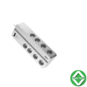 Rallonge APC 8 ports Parasurtenseur multiples prises PM8-GR 36A Blanc
