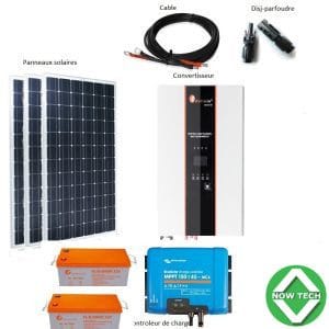 Kit solaire 05 Panneaux de 260W puissance 3KVA bon prix en vente