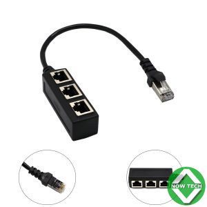 ADAPTATEUR RJ45 1X3 Répartiteur 1 vers 3 ports