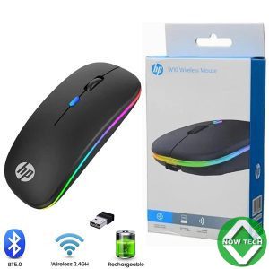 Souris sans fil rechargeable HP W10 RGB Bluetooth Bon prix en vente au cameroun