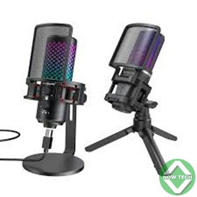 microphone de Studio USB RGB ZEALSOUND BKD-12A en vente