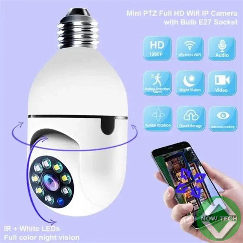 camera Ampoule E27 360 WIFI 1080P Panorami bon prix en vente au cameroun – Image 2